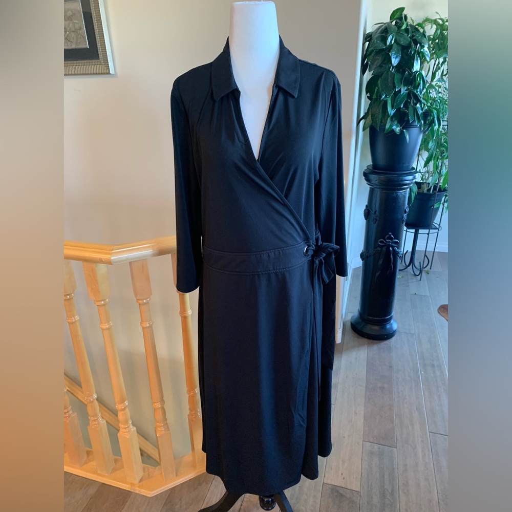 ✨Halston Wrap Dress✨ - Picture 3 of 11